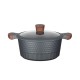 Resto Kitchenware Capella 4.6 L Round Black, Wood