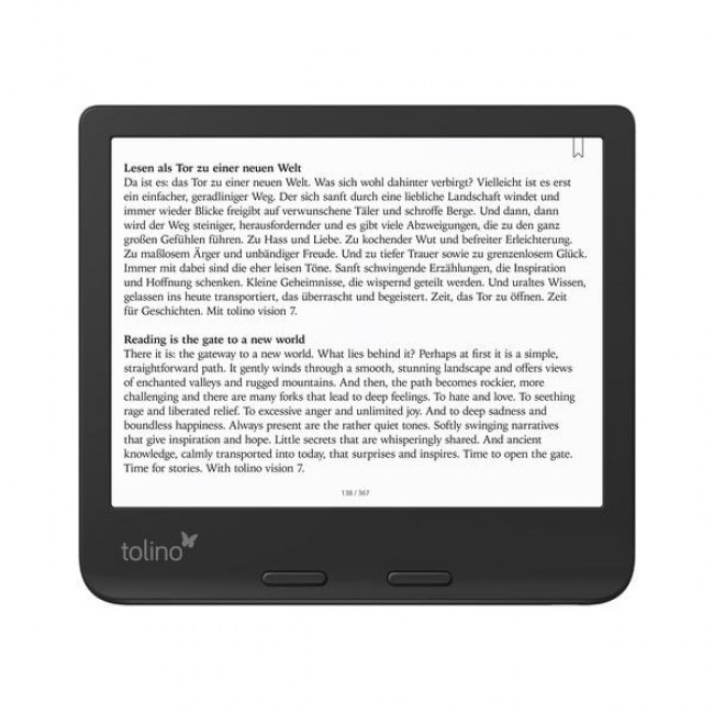 Tolino 4016621130183 e-book reader Touchscreen Wi-Fi Black Tolino 4016621130183 e-book reader Touchscreen Wi-Fi Black