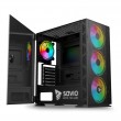 SAVIO PC Case Raptor X1 ARGB Glass/Mesh Black SAVIO PC Case Raptor X1 ARGB Glass/Mesh Black