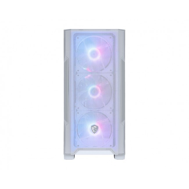 MSI MAG FORGE M100R Midi Tower Transparent, White