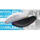HATOR Pulsar 3 Wireless, white - Optical Yellow 100M Switches PixArt PMW 3311 (HTM631)