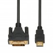 IBox ITVFHDDVI012 HDMI to DVI cable FullHD 1080p 2 m black