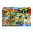 Hot Wheels Monster Trucks Sharks vs. Dinos Dragon Destruction Playset & 2 Toy Trucks