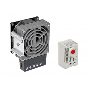 Dmuchawa grzewcza 100W z termostatem do szaf zewnętrznych ALANTEC