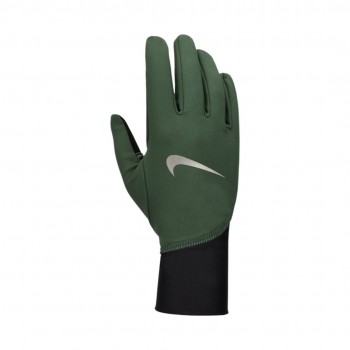 Rękawiczki do biegania męskie Nike Pacer Midweight zielono-czarne N1010535313 M