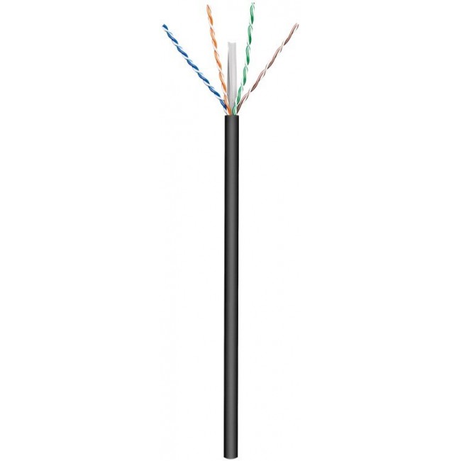 Goobay CAT 6 network cable, U/UTP, black, 100m Goobay CAT 6 network cable, U/UTP, black, 100m