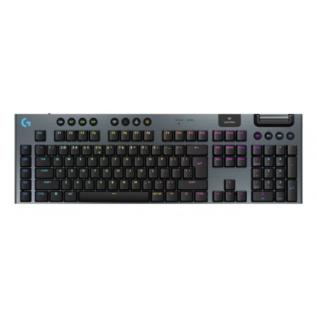 Logitech G G915 X Lightspeed keyboard Gaming USB + RF Wireless + Bluetooth QWERTY US International Black