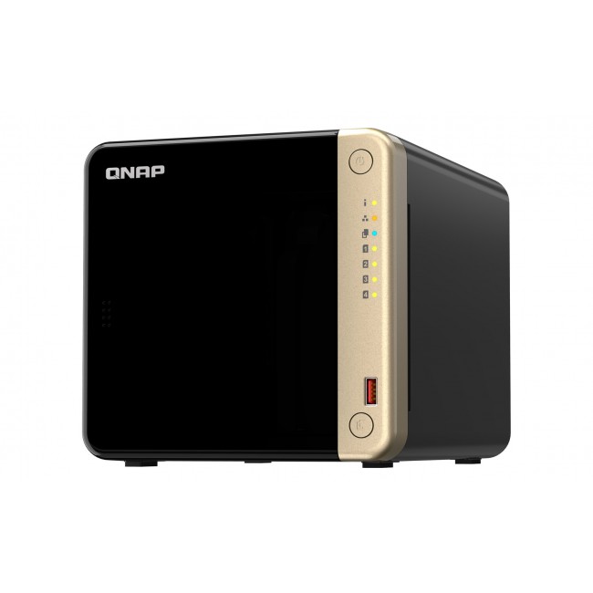QNAP TS-464 NAS Tower Intel Celeron N5095 8 GB DDR4 QNAP QTS Black QNAP TS-464 NAS Tower Intel Celeron N5095 8 GB DDR4 QNAP QTS Black
