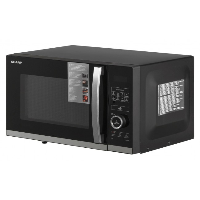 Sharp YC-QS254AE-B microwave Countertop Solo microwave 25 L 900 W Black, Stainless steel Sharp YC-QS254AE-B microwave Countertop Solo microwave 25 L 900 W Black, Stainless steel
