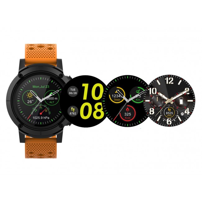 BT Smartwatch Denver SW-510 GPS Black with Orange Strap