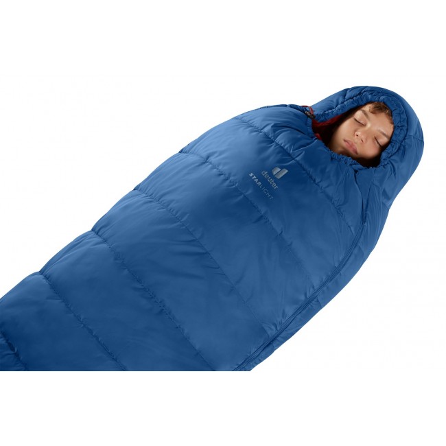 Deuter children's sleeping bag Starlight (130-170 cm) - nightblue/redwood Deuter children's sleeping bag Starlight (130-170 cm) - nightblue/redwood