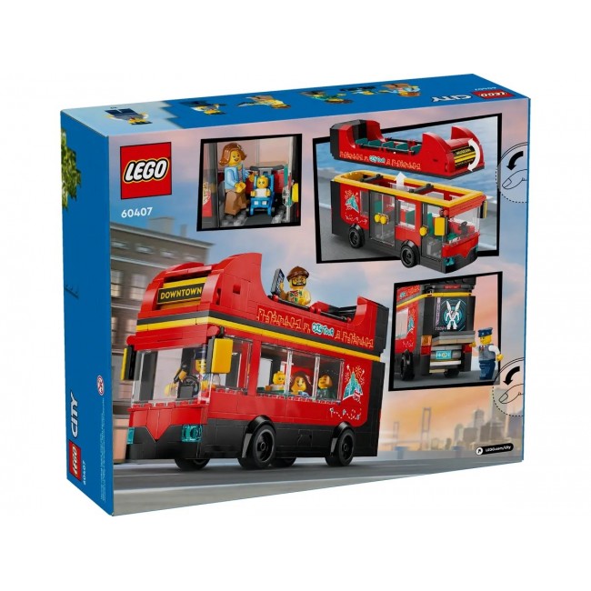 LEGO CITY 60407 Red Double-Decker Sightseeing Bus