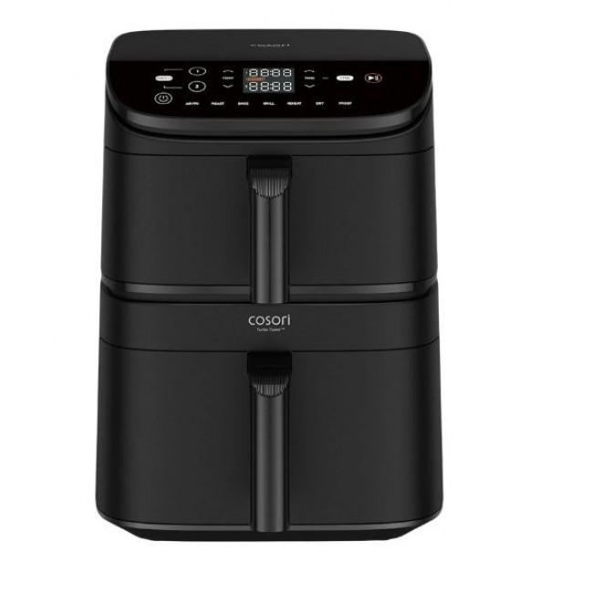 Cosori CAF-DC121 Double 10.8 L Stand-alone Hot air fryer Black Cosori CAF-DC121 Double 10.8 L Stand-alone Hot air fryer Black