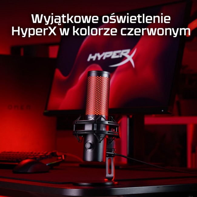 HyperX QuadCast 2 - USB Microphone (Black) Podcast microphone