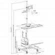 Maclean professional laptop stand cart, mobile computer workstation on wheels, max 17 Maclean professional laptop stand cart, mobile computer workstation on wheels, max 17