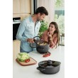 BergHOFF 3950593 soup pot 4.4 L Black Aluminium, Glass, Silicone