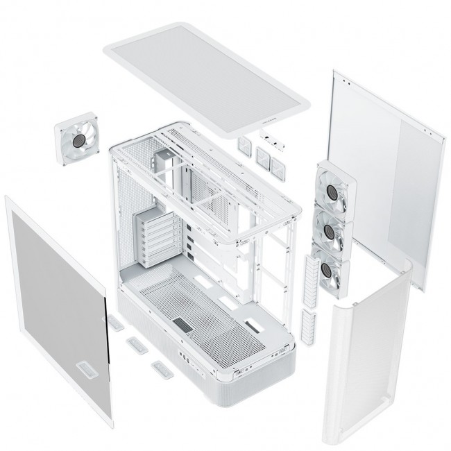 MODECOM Volcano Volcano AQ300 ARGB Midi White