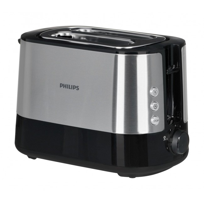 Philips Viva Collection HD2637/90 toaster 2 slice(s) Black, Stainless steel Philips Viva Collection HD2637/90 toaster 2 slice(s) Black, Stainless steel