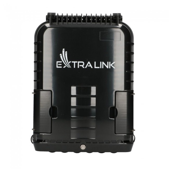 Extralink Fiber optic terminal box Jennifer 16 core, black, with connector Extralink Fiber optic terminal box Jennifer 16 core, black, with connector