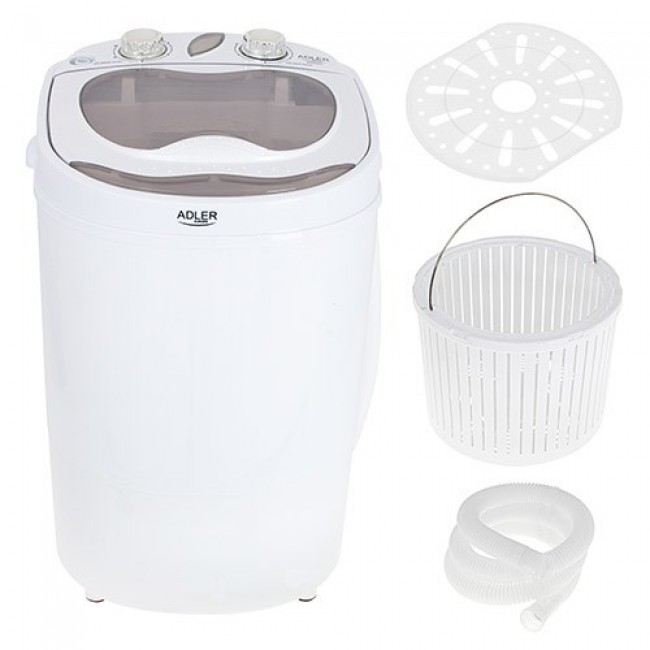 Adler AD 8055 washing machine Top-load 3 kg Cream, White Adler AD 8055 washing machine Top-load 3 kg Cream, White