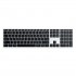 Satechi Slim X3 keyboard Bluetooth numpad silver