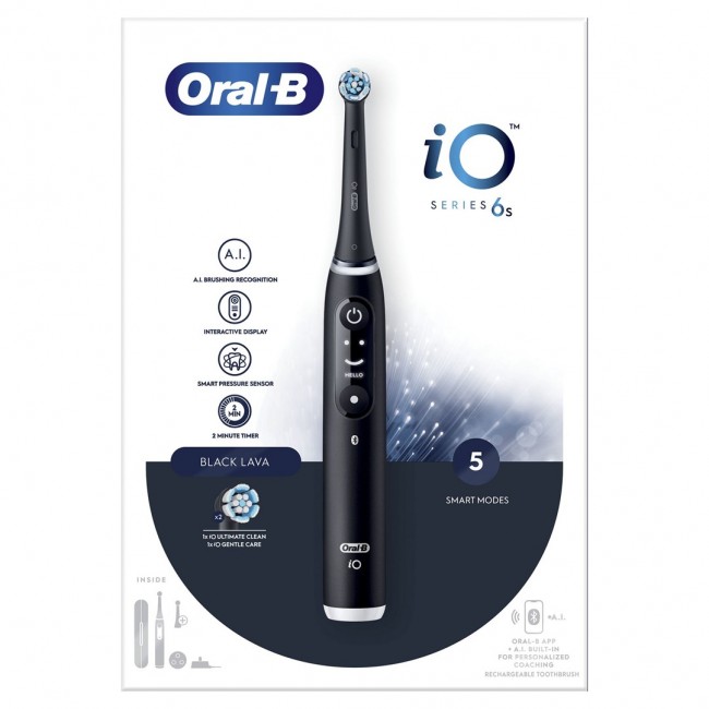Oral-B iO 6 Adult Vibrating toothbrush Black Oral-B iO 6 Adult Vibrating toothbrush Black