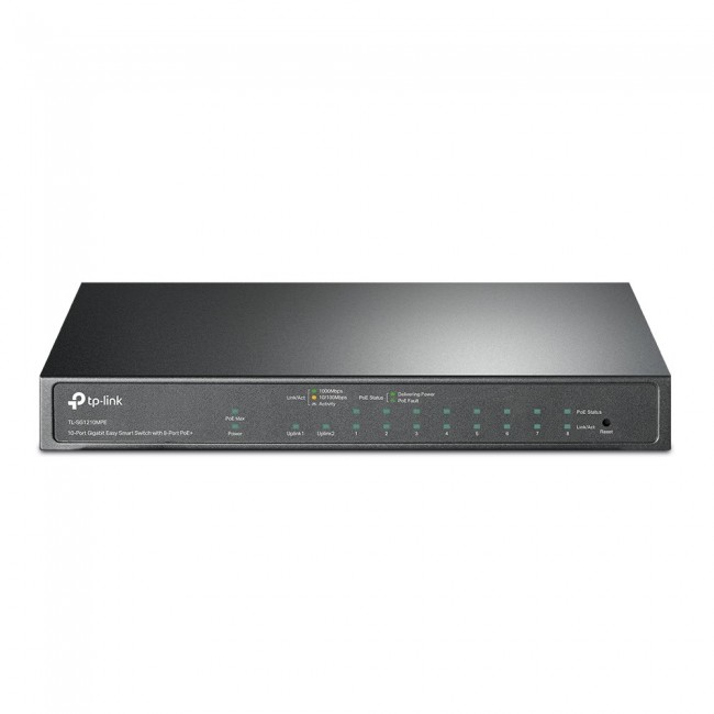 TP-Link 10-Port Gigabit Easy Smart Switch with 8-Port PoE+ TP-Link 10-Port Gigabit Easy Smart Switch with 8-Port PoE+