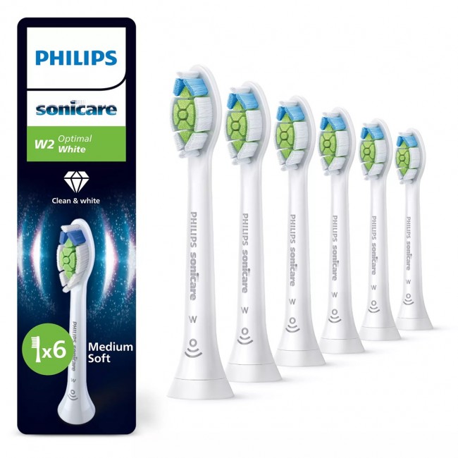 Philips Optimal White HX6066/87 6-pack brush heads Philips Optimal White HX6066/87 6-pack brush heads