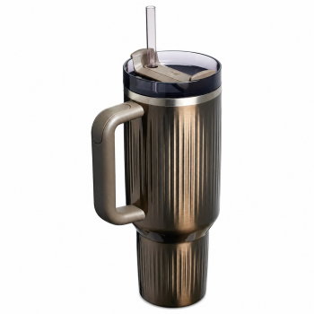 STANLEY thermal cup Quencher H2.O Fluted 1.18L GunMetal Shine