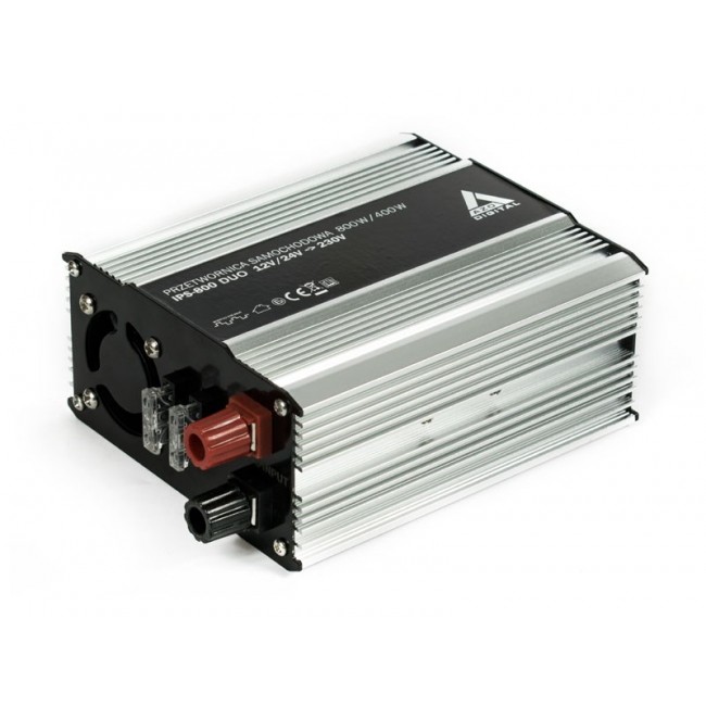 AZO Digital 12 VDC / 24 VDC / 230 VAC Automotive Inverter IPS-800 800W Duo