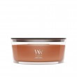 WoodWick Pumpkin Praline wax candle Ellipse Brown 1 pc(s)