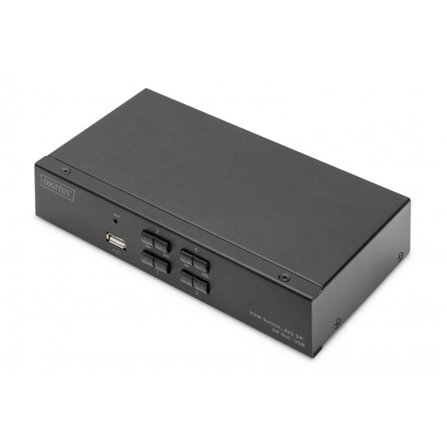 Digitus KVM Switch, 4x1 DP, DP Out,USB Digitus KVM Switch, 4x1 DP, DP Out,USB