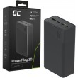 Greencell PowerPlay 30 Powerbank 30,000mAh 22.5W (3x USB-C, 1x USB-A) black