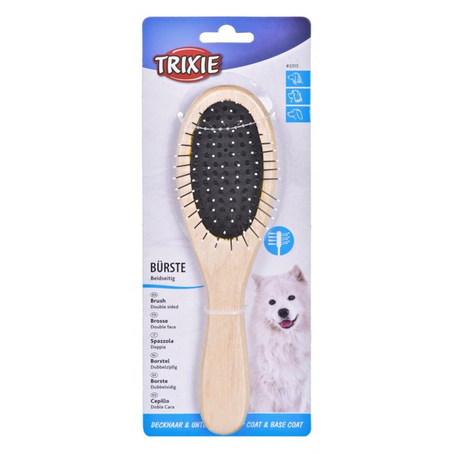 TRIXIE 2315 Wood Dog Brush