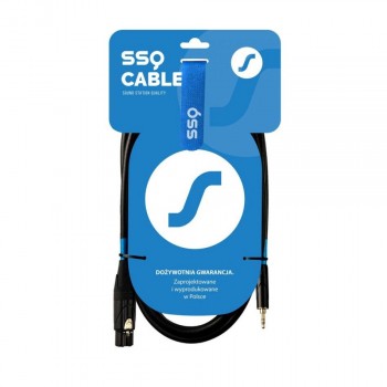 SSQ XLRMi1 - XLR female - Jack stereo 3,5 mm cable , 1 m