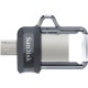 SanDisk Ultra Dual m3.0 USB flash drive 256 GB USB Type-A / Micro-USB 3.2 Gen 1 (3.1 Gen 1) Black, Silver, Transparent