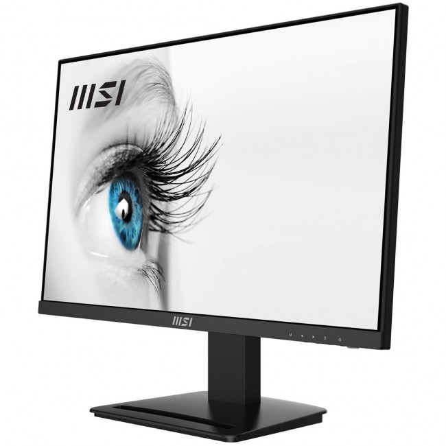 MSI Pro MP243X 23.8 Inch Monitor, Full HD (1920 x 1080), 100Hz, IPS, 4ms, HDMI, DisplayPort, Built-in Speakers, Anti-Glare, Anti-Flicker, Less Blue light, T V Certified, VESA, Kensington, Black