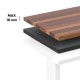 Ergo Office electric adjustable height desk, max height 1160mm, max - 80 kg, without top for standing and sitting work, white, ER-400 W Ergo Office electric adjustable height desk, max height 1160mm, max - 80 kg, without top for standing and sitting work, white, ER-400 W