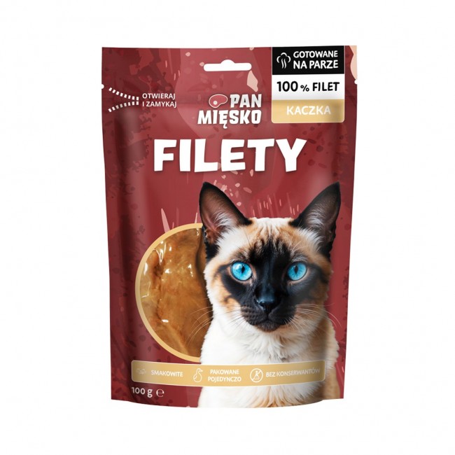 PAN MIĘSKO Duck fillets - cat treats - 100g PAN MIĘSKO Duck fillets - cat treats - 100g