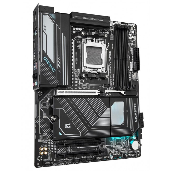 GIGABYTE B850 GAMING X WIFI6E Motherboard - AMD Ryzen 9000 Series CPUs, 12+2+2 Phases Digital VRM, up to 8200MHz DDR5 (OC), 1xPCIe 5.0 + 2xPCIe 4.0 M.2, 2.5LAN, WIFI 6E, USB 3.2 Gen 2x2 GIGABYTE B850 GAMING X WIFI6E Motherboard - AMD Ryzen 9000 Series CPUs, 12+2+2 Phases Digital VRM, up to 8200MHz DDR5 (OC), 1xPCIe 5.0 + 2xPCIe 4.0 M.2, 2.5LAN, WIFI 6E, USB 3.2 Gen 2x2