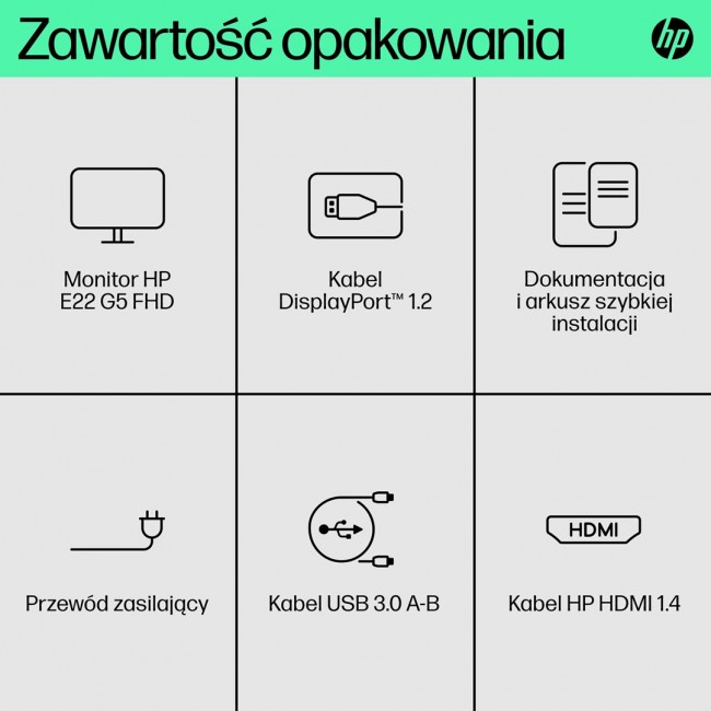HP E-Series E22 G5 FHD Monitor