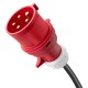 Qoltec Mobilna adowarka do samochodu elektrycznego EV i hybryd z regulacją 2w1 Typ2 | 11kW | 400V | CEE 16A | Wi-fi | TUYA | SMART LIFE | LCD | Przeno na | Wallbox | 5m
