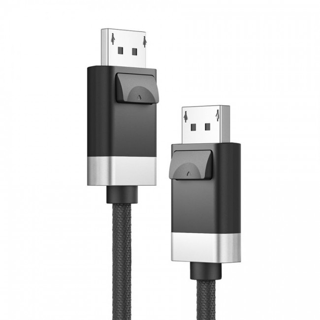 ALOGIC FUDP2-SGR DisplayPort cable 2 m Grey, Black