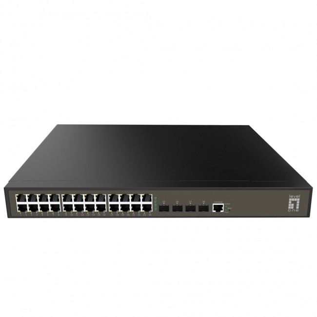 LevelOne GEL-2871 network switch Managed L2+ Gigabit Ethernet (10/100/1000) 1U Black LevelOne GEL-2871 network switch Managed L2+ Gigabit Ethernet (10/100/1000) 1U Black