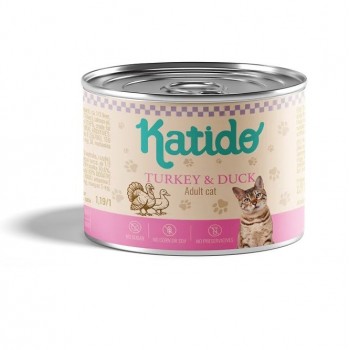KATIDO Turkey with duck - wet cat food - 200g