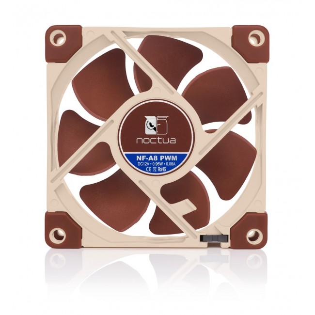 Noctua NF-A8 PWM computer cooling system Computer case Fan 8 cm Beige, Brown