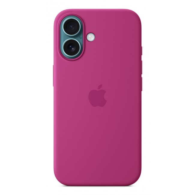 Apple iPhone 16 Silicone Case with MagSafe - Fuchsia