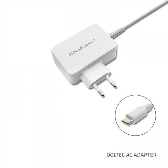 Qoltec 51039 power adapter/inverter Indoor 65 W White Qoltec 51039 power adapter/inverter Indoor 65 W White