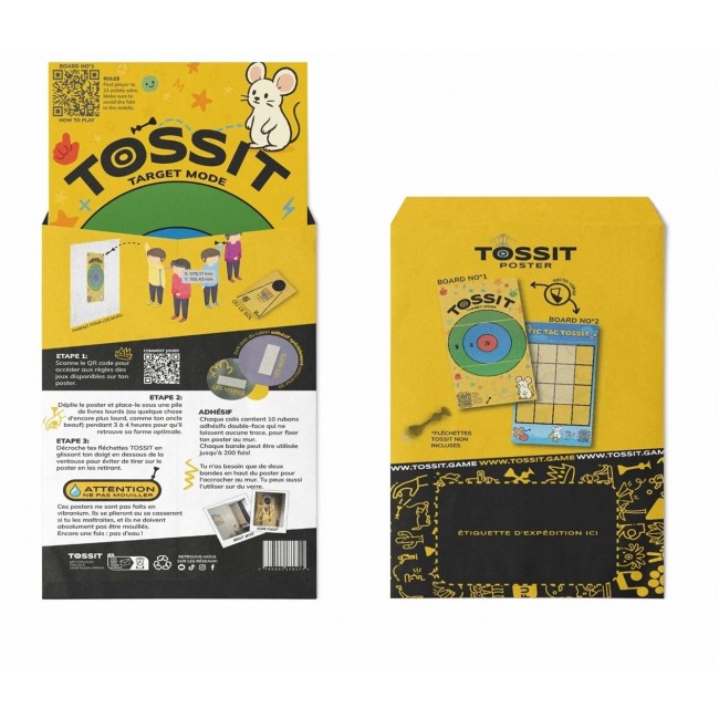 TOSSIT target board Target & Tic-Tac-Toe TOSSIT target board Target & Tic-Tac-Toe