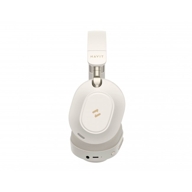 Havit H668BT - BT cordless headphones, beige